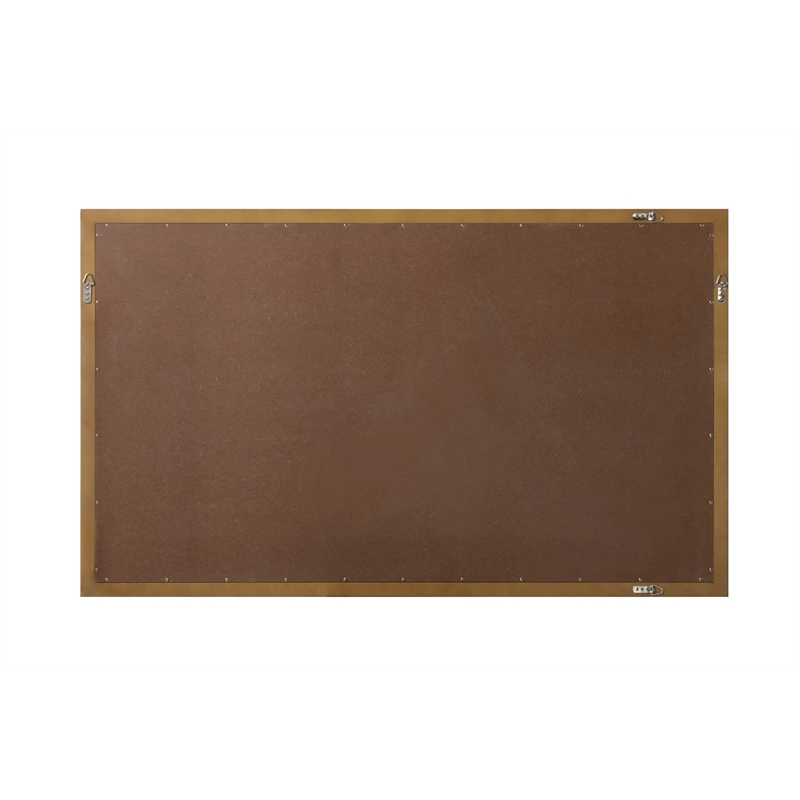 Elegant Kitchen and Bath Noah Rectangle Wood Mirror 60 X 36 in Hazel Oak