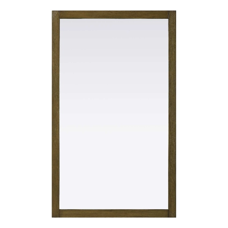 Elegant Kitchen and Bath Noah Rectangle Wood Mirror 60 X 36 in Hazel Oak
