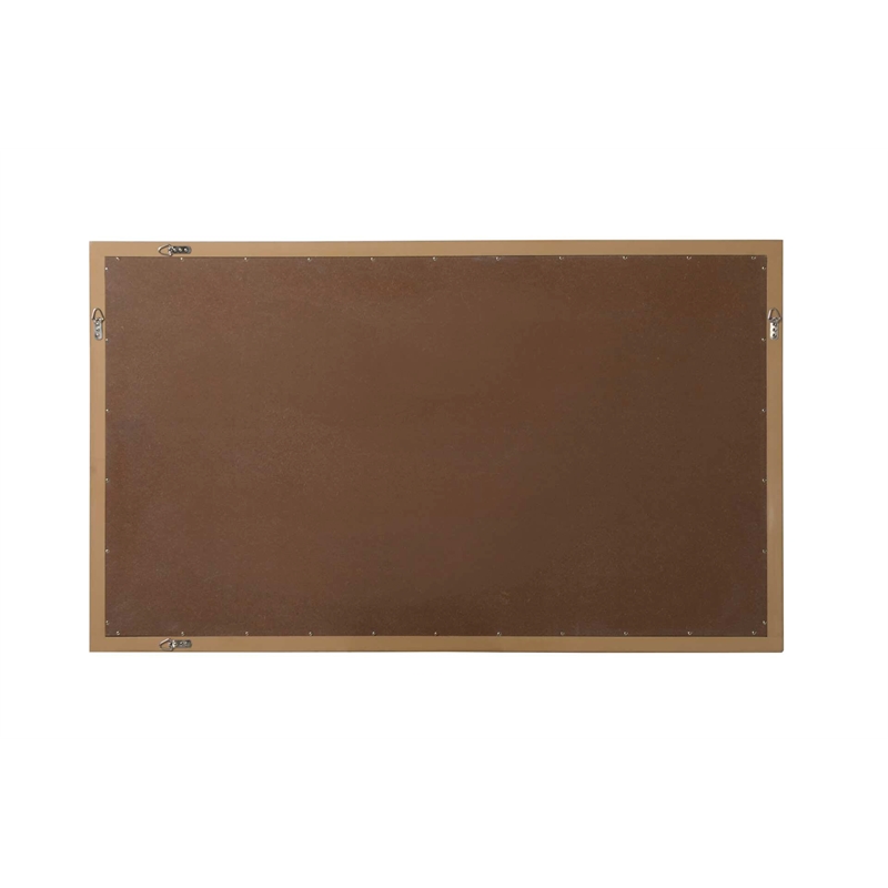 Elegant Kitchen and Bath Noah Rectangle Wood Mirror 60 X 36 in Honey Teak