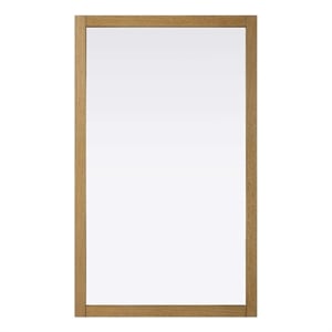 Elegant Kitchen and Bath Noah Rectangle Wood Mirror 60 X 36 in Honey Teak