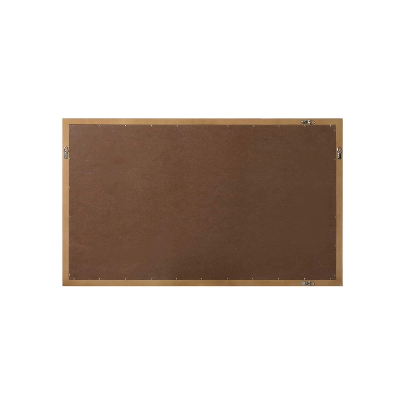 Elegant Kitchen and Bath Noah Rectangle Wood Mirror 60 X 36 in Linen Oak