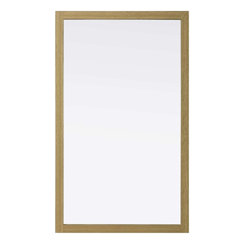Elegant Kitchen and Bath Noah Rectangle Wood Mirror 60 X 36 in Honey Brown