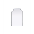 Elegant Kitchen and Bath Notched Metal Mirror 22X30