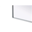 Elegant Kitchen and Bath Notched Metal Mirror 22X30