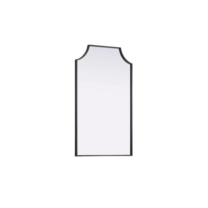 Elegant Kitchen and Bath Notched Metal Mirror 22X36