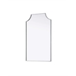 Elegant Kitchen and Bath Notched Metal Mirror 22X36