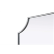 Elegant Kitchen and Bath Notched Metal Mirror 22X36