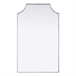 Elegant Kitchen and Bath Notched Metal Mirror 22X36