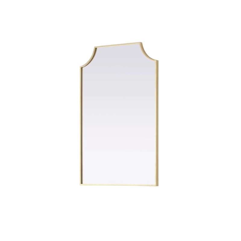 Elegant Kitchen and Bath Notched Metal Mirror 24X36