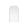 Elegant Kitchen and Bath Notched Metal Mirror 24X36