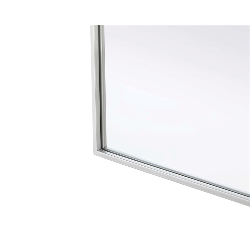 Elegant Kitchen and Bath Notched Metal Mirror 24X42