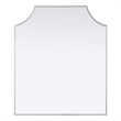 Elegant Kitchen and Bath Notched Metal Mirror 27X32