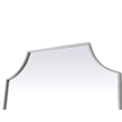 Elegant Kitchen and Bath Notched Metal Mirror 27X36