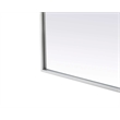Elegant Kitchen and Bath Notched Metal Mirror 27X36