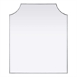 Elegant Kitchen and Bath Notched Metal Mirror 30X36