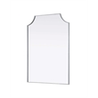 Elegant Kitchen and Bath Notched Metal Mirror 30X42