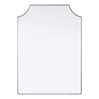Elegant Kitchen and Bath Notched Metal Mirror 30X42