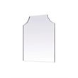 Elegant Kitchen and Bath Notched Metal Mirror 36X42