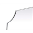 Elegant Kitchen and Bath Notched Metal Mirror 36X42