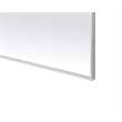 Elegant Kitchen and Bath Notched Metal Mirror 36X42