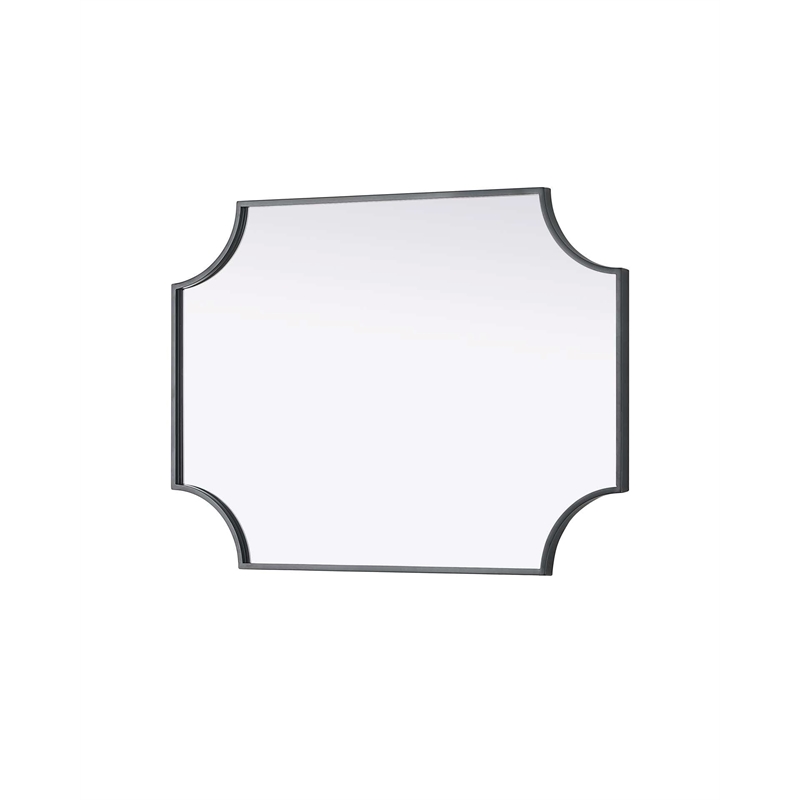 Elegant Kitchen and Bath Notched Metal Mirror 22X30
