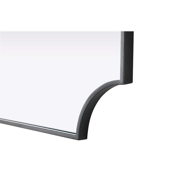 Elegant Kitchen and Bath Notched Metal Mirror 22X30