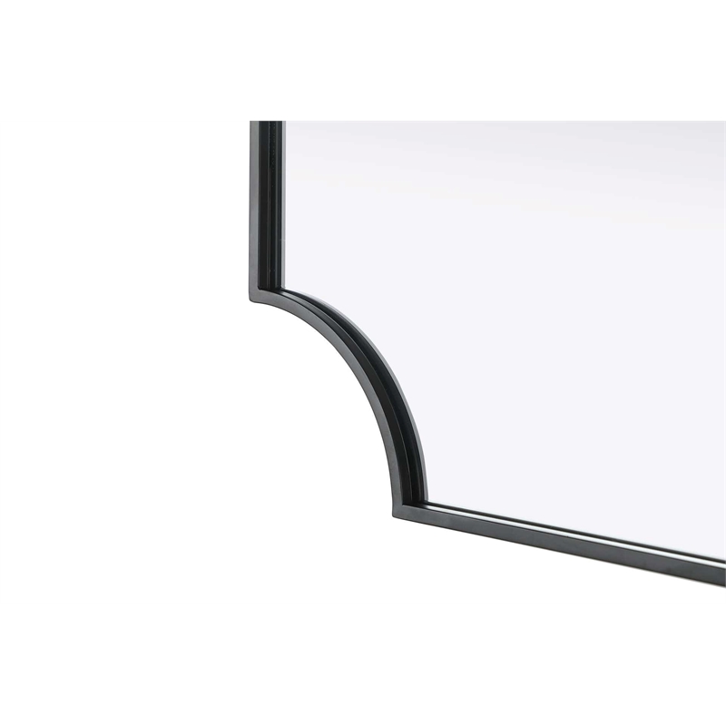 Elegant Kitchen and Bath Notched Metal Mirror 22X30