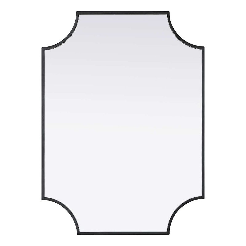 Elegant Kitchen and Bath Notched Metal Mirror 22X30