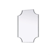 Elegant Kitchen and Bath Notched Metal Mirror 22X30
