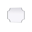 Elegant Kitchen and Bath Notched Metal Mirror 22X30