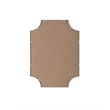 Elegant Kitchen and Bath Notched Metal Mirror 22X30