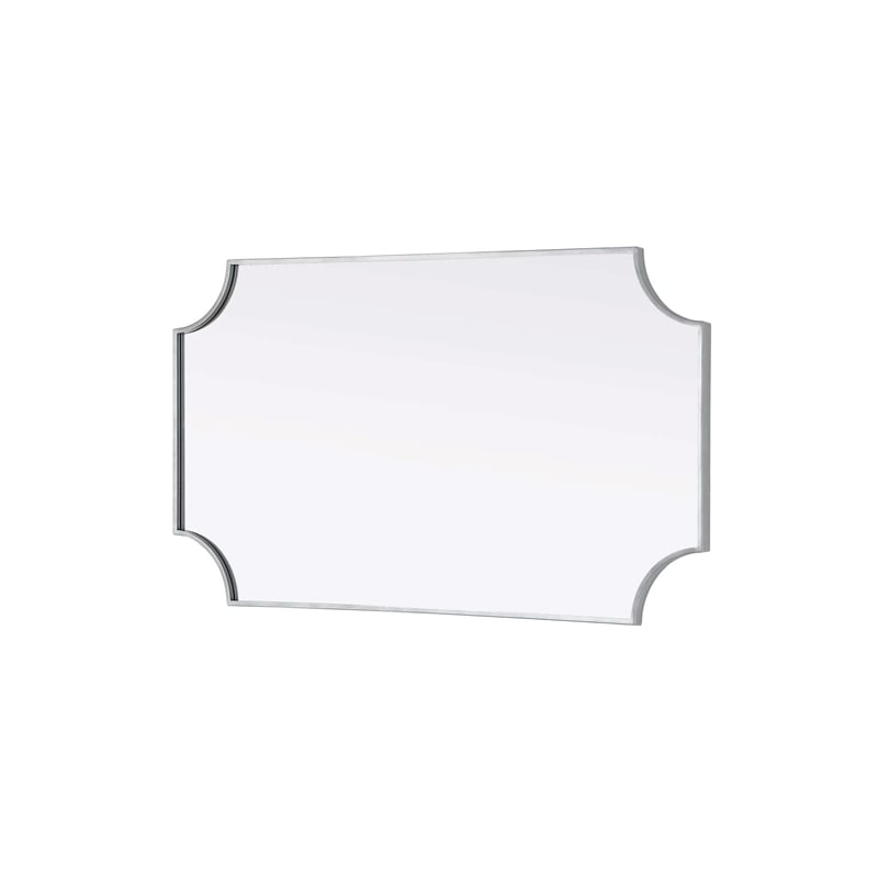 Elegant Kitchen and Bath Notched Metal Mirror 24X42