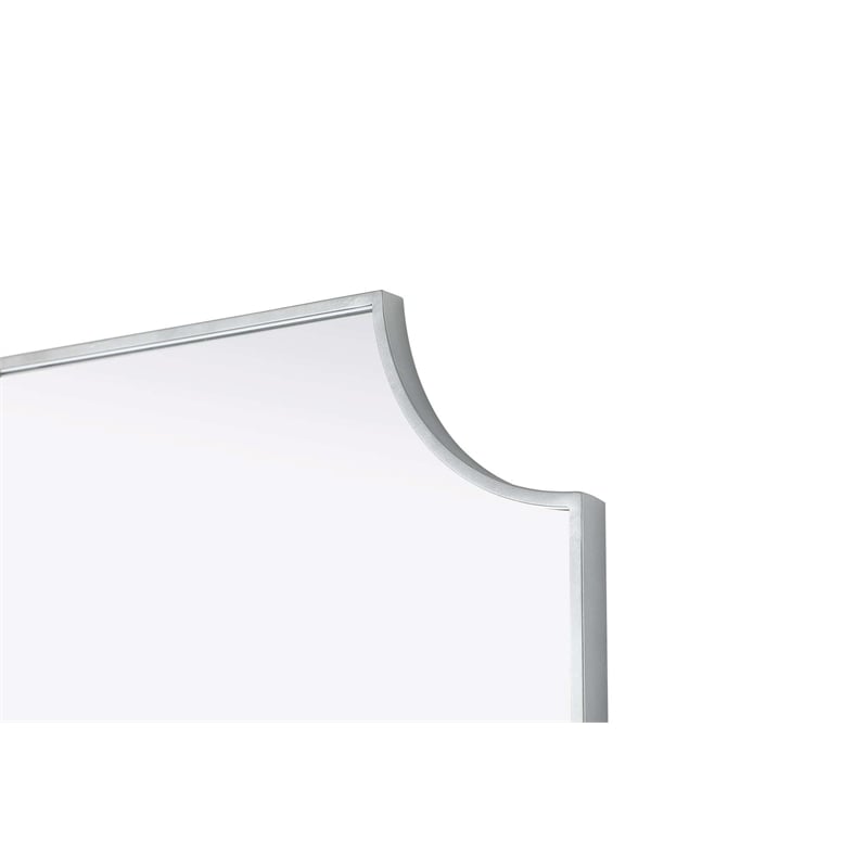 Elegant Kitchen and Bath Notched Metal Mirror 24X42