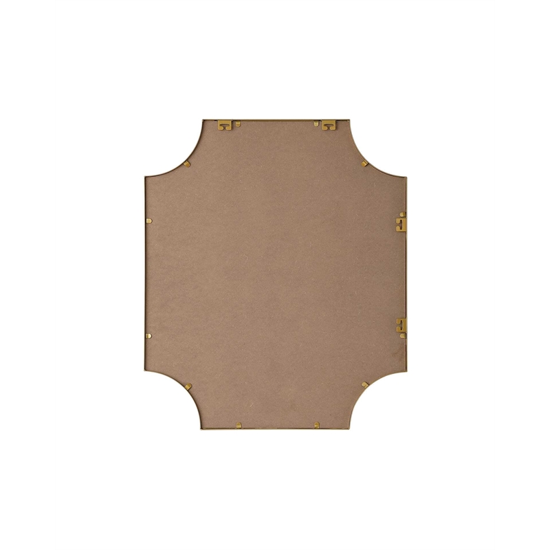 Elegant Kitchen and Bath Notched Metal Mirror 27X32