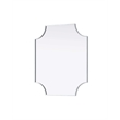 Elegant Kitchen and Bath Notched Metal Mirror 27X32