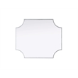 Elegant Kitchen and Bath Notched Metal Mirror 27X32