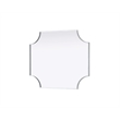 Elegant Kitchen and Bath Notched Metal Mirror 27X32
