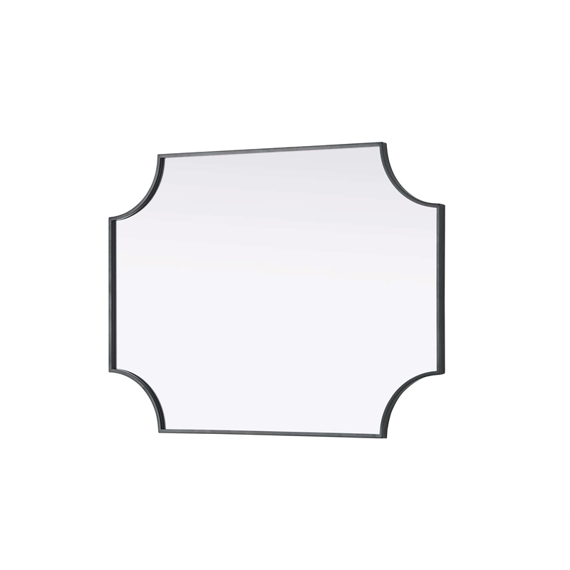 Elegant Kitchen and Bath Notched Metal Mirror 27X36