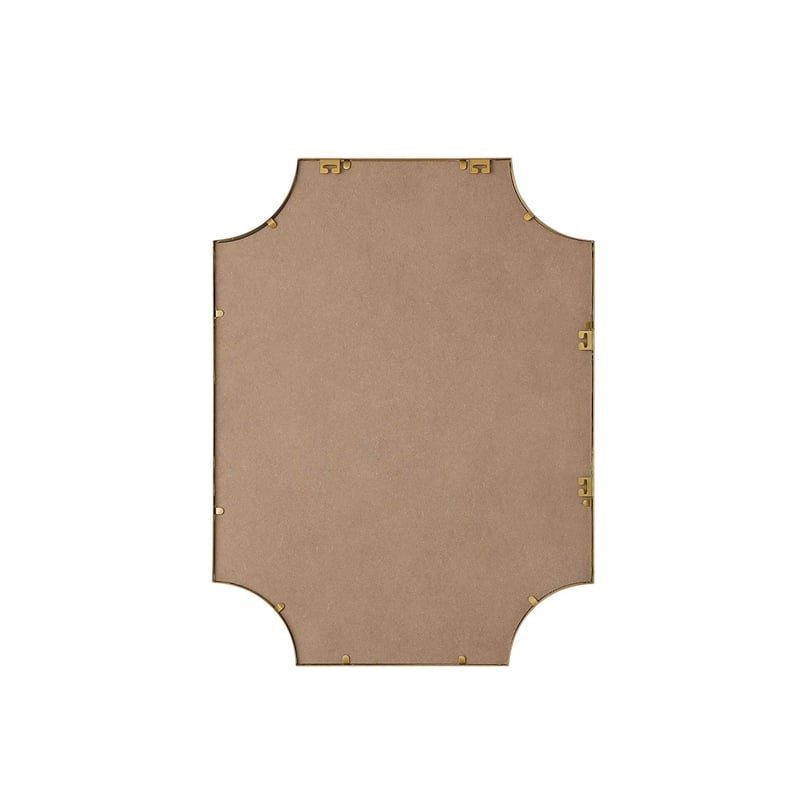 Elegant Kitchen and Bath Notched Metal Mirror 27X36