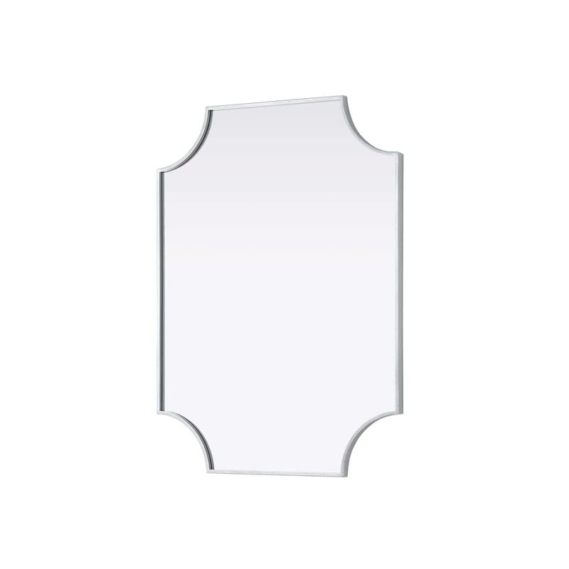 Elegant Kitchen and Bath Notched Metal Mirror 27X36