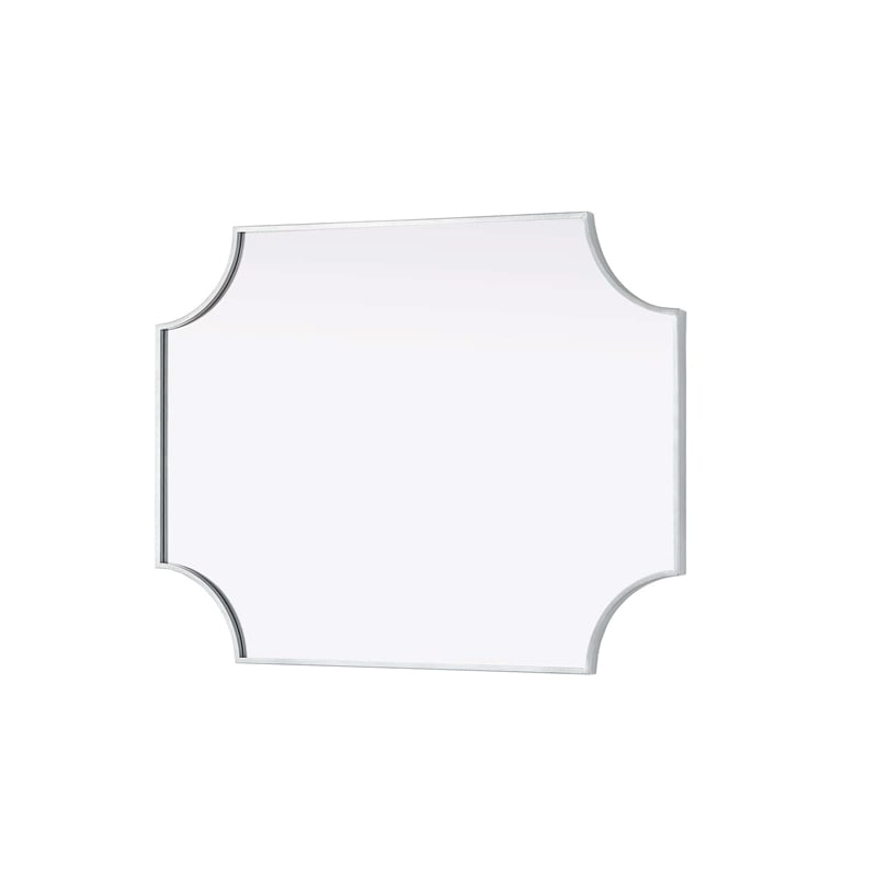 Elegant Kitchen and Bath Notched Metal Mirror 27X36