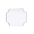 Elegant Kitchen and Bath Notched Metal Mirror 27X36
