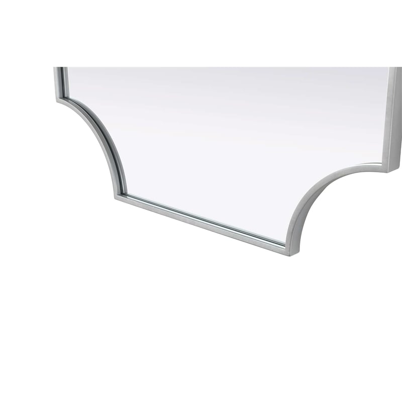 Elegant Kitchen and Bath Notched Metal Mirror 27X36