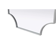 Elegant Kitchen and Bath Notched Metal Mirror 27X36