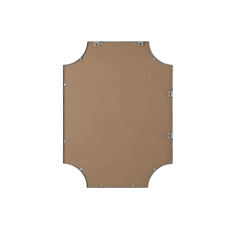 Elegant Kitchen and Bath Notched Metal Mirror 27X36