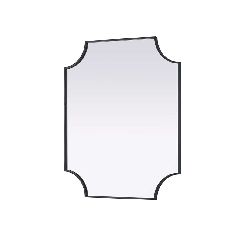 Elegant Kitchen and Bath Notched Metal Mirror 30X36