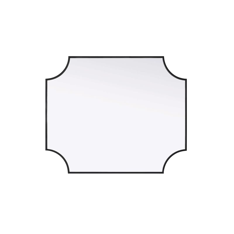 Elegant Kitchen and Bath Notched Metal Mirror 30X36