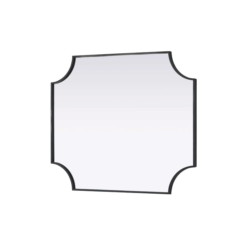 Elegant Kitchen and Bath Notched Metal Mirror 30X36