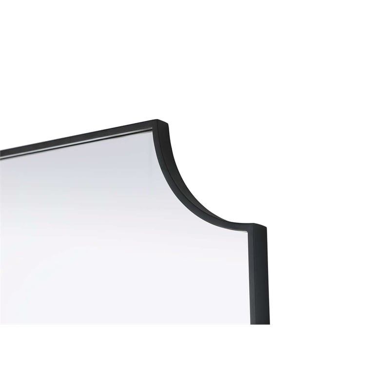 Elegant Kitchen and Bath Notched Metal Mirror 30X36