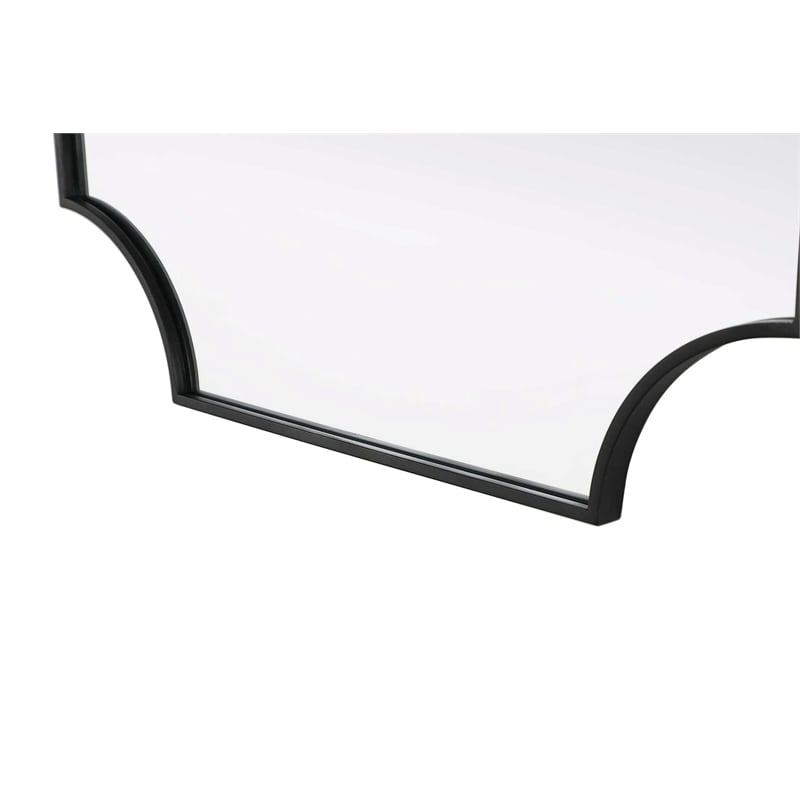 Elegant Kitchen and Bath Notched Metal Mirror 30X36